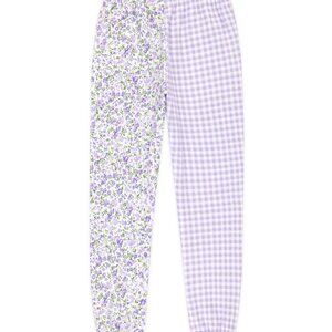 Teddy Fresh Women's Lavender Patchwork Sweatpants